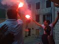 CRNA GORA-KOTOR_Navijanje_Kraj utakmice 1/4 finale MNE-CRO,OI Peking 2008