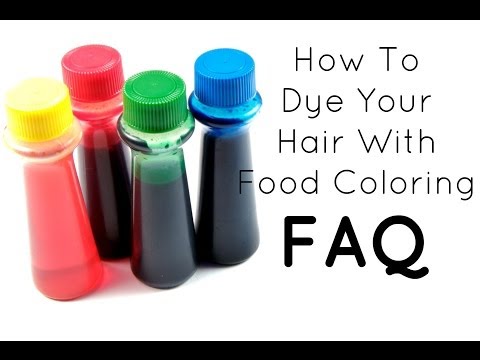 how to dye ur hair with food coloring