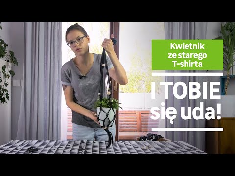 Kwietnik ze starego T-shirta