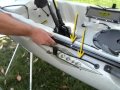 Review of the features, accessories and function of a new Hobie Mirage Kayak.