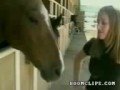 Horse Scares Woman