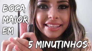 Como fazer a boca da Kylie Jenner em 5 minutinhos