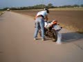 Burnout Kawasaki ZX7R crash
