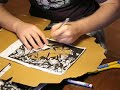 stencil cutting time lapse