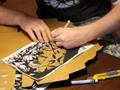 Stencil Cutting Time lapse