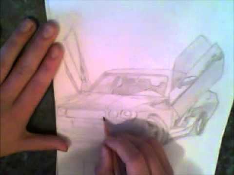 how to draw muscle cars