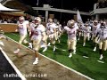 Florida State Seminoles run onto field in Winston-Salem, NC for the Wake Forest Demon Deacon football game.