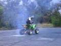 KFX 400 Tyres a smokin