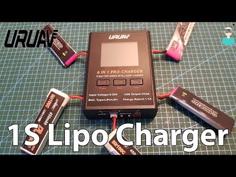 URUAV 6 in 1 PRO LIPO/LIHV 1S Battery Charger