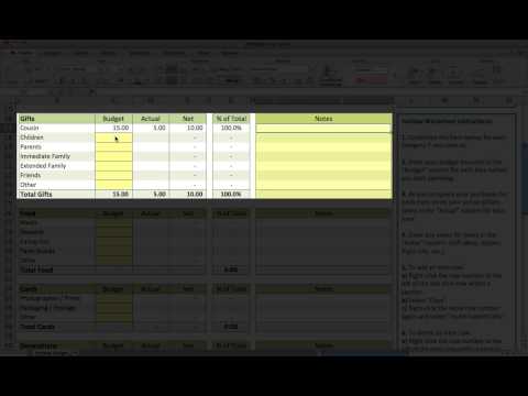 how to budget your money worksheet