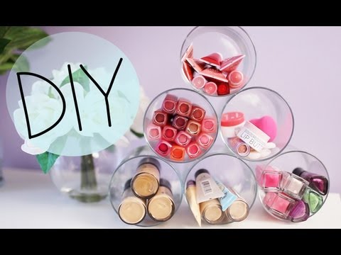 Makeup Storage Containers on Organizer   Ideas To Upcycle Bath   Body Works Jars  Makeup Organizer