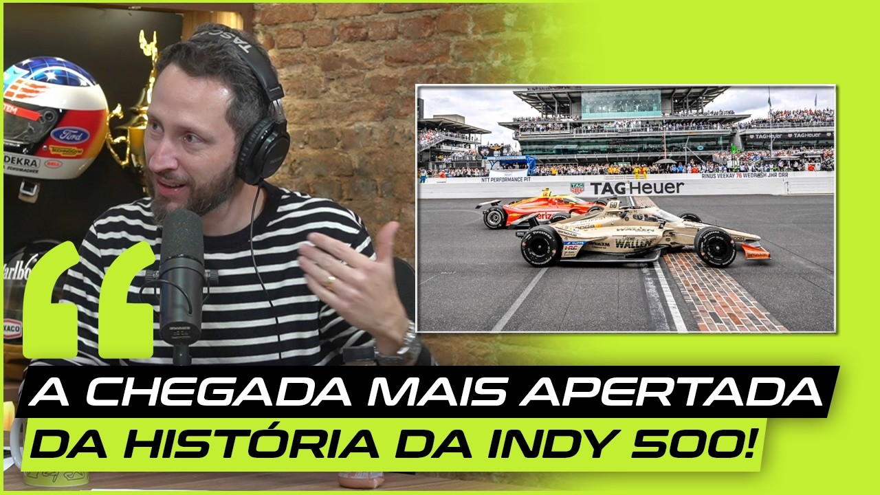 INDY500 INSANO! 5 carros disputando a vitória e batida de Newgarden #Indy500 #PelasPistasPodcast