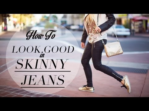 how to dress up skinny jeans