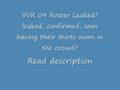 videos de SVR 09 Roster Full