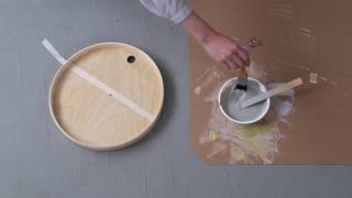 DIY clock voor flair.