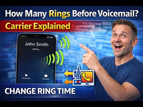 how to adjust number of rings on iphone