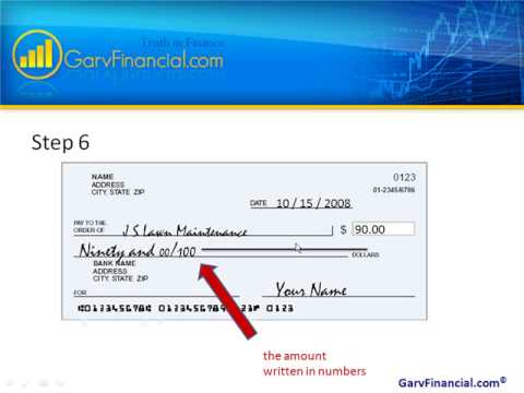 how to fill td cheque