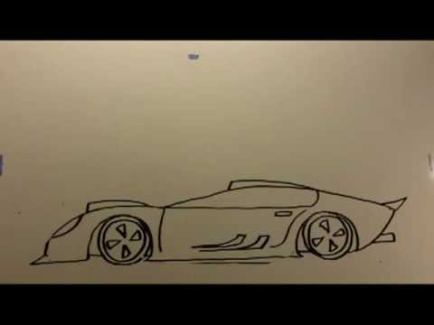 How to Draw Cartoon PHANTOM CAR the EZ way
