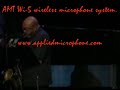 amt's new wi5 wireless microphone system being used by james moody...  thanks james for many years of great playing!!!!