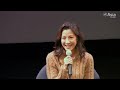 new york, december 11, 2011 ? actress michelle yeoh and director luc besson, discuss the film the lady, based on the life of nobel laureate aung san suu kyi,...