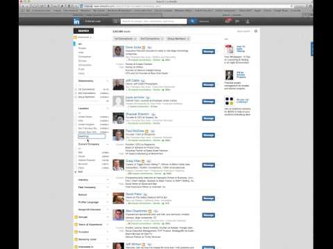 how to advanced search on linkedin