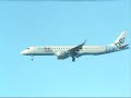 Flybe Embraer 195 landing runway 22 at EGAC (BHD) Flybe Embraer 195 landing runway 22 at EGAC (BHD)