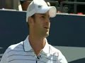 Roddick vs Djokovic - Arthur Ashe Kids' Day '08 - HILARIOUS!