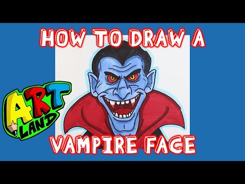 video-linktoworks-How to Draw a VAMPIRE FACE!!!