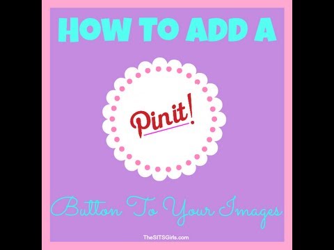 how to get pinterest button