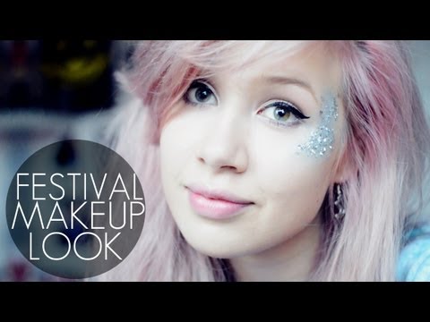 how to apply glitter to face
