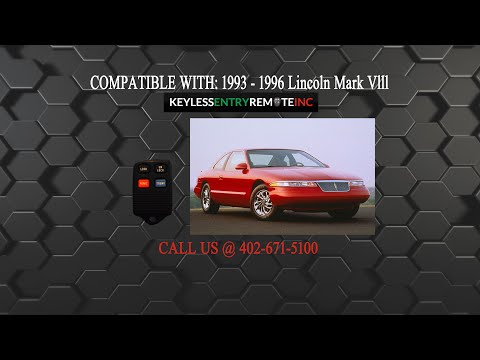 How To Replace Lincoln Mark V111 Key Fob Battery 1993 1994 1995 1996