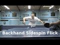 Backhand Sidespin Flick