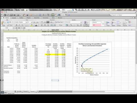 how to draw efficient frontier