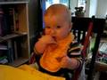 Reilley covered in food