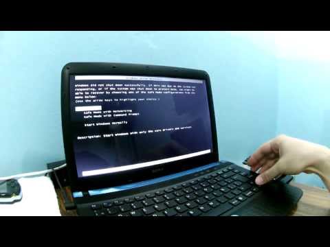 how to boot sony vaio