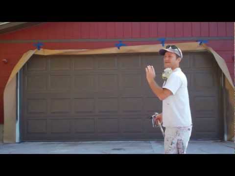 how to paint a garage door