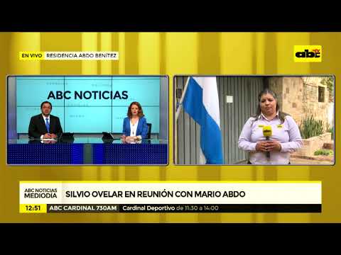 Silvio Ovelar en reunión con Mario Abdo