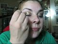 hot arabic eyes w/ golddeep blue green mac make up