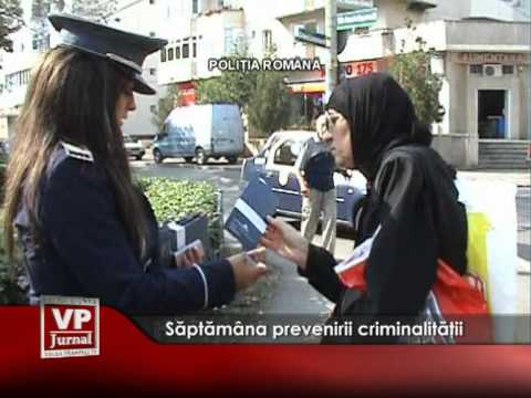 Săptămâna prevenirii criminalităţii