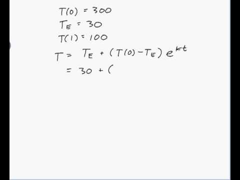 how to do newton's law of cooling problems
