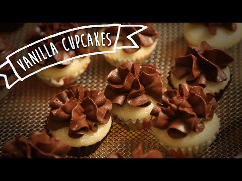 Eggless Vanilla Cupcake With Chocolate Frosting | Kiddie’s Corner With Anushruti