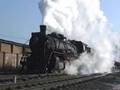 Chinese steam - SY 0733 pulls out of Chengzihe yard