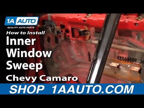How To Install Remove Inner Window Sweep 82-92 Chevy Camaro IROC-Z and Pontiac Trans Am 1AAuto.com