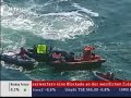 Some Greenpeace boats where hunted by the German Police at the coast of Heiligendamm. Greenpeace wanted to bring a petition to the G8