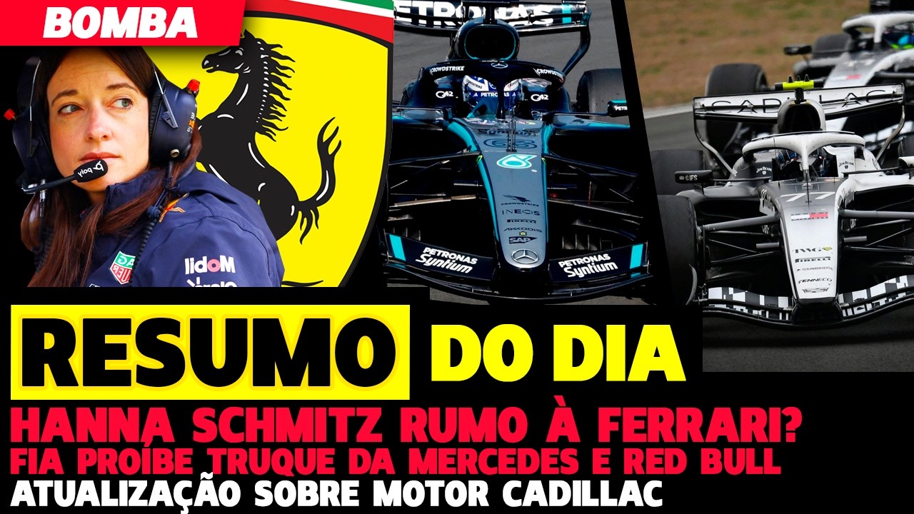 🚨BOMBA DUPLA: HANNA SCHMITZ RUMO À FERRARI? TRUQUE DA MERCEDES E RED BULL BARRADO | FÓRMULA 1