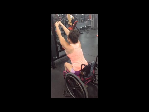 Workout video for people in wheelchairs. No Excuses!!!!!