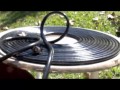 SOLAR HOT WATER with black garden hose Pondmaster 1200 gph
