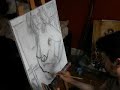 Painting Bulgarian woman nude 2 by Fabrice MARTIN (腋毛)