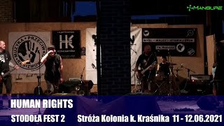 Human Rights – koncert pod szyldem „Muzyka Przeciwko Rasizmowi”, Stodoła Fest vol. 2, Stróża-Kolonia, 12.06.2021.