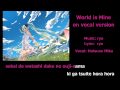 【Karaoke】World is Mine【on vocal】
